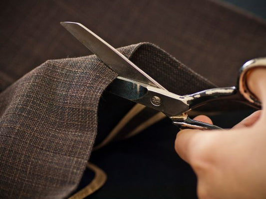 Designing a bespoke suit at a consultation