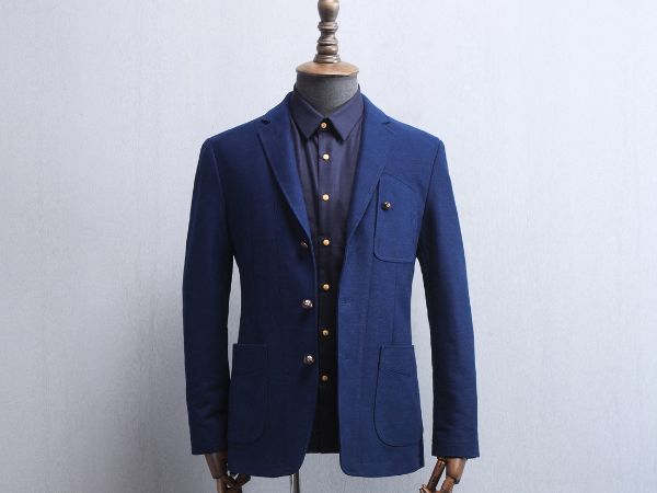 A tailored suit jacket on the rail at Mr James, Playa del Rey, Los Angeles