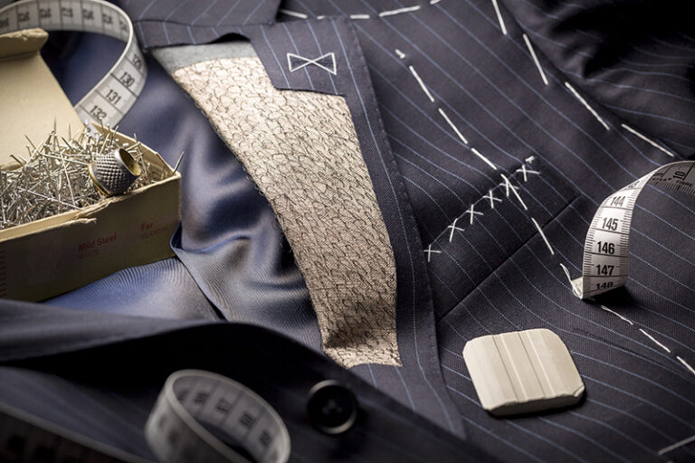 The Mr James tailoring workshop